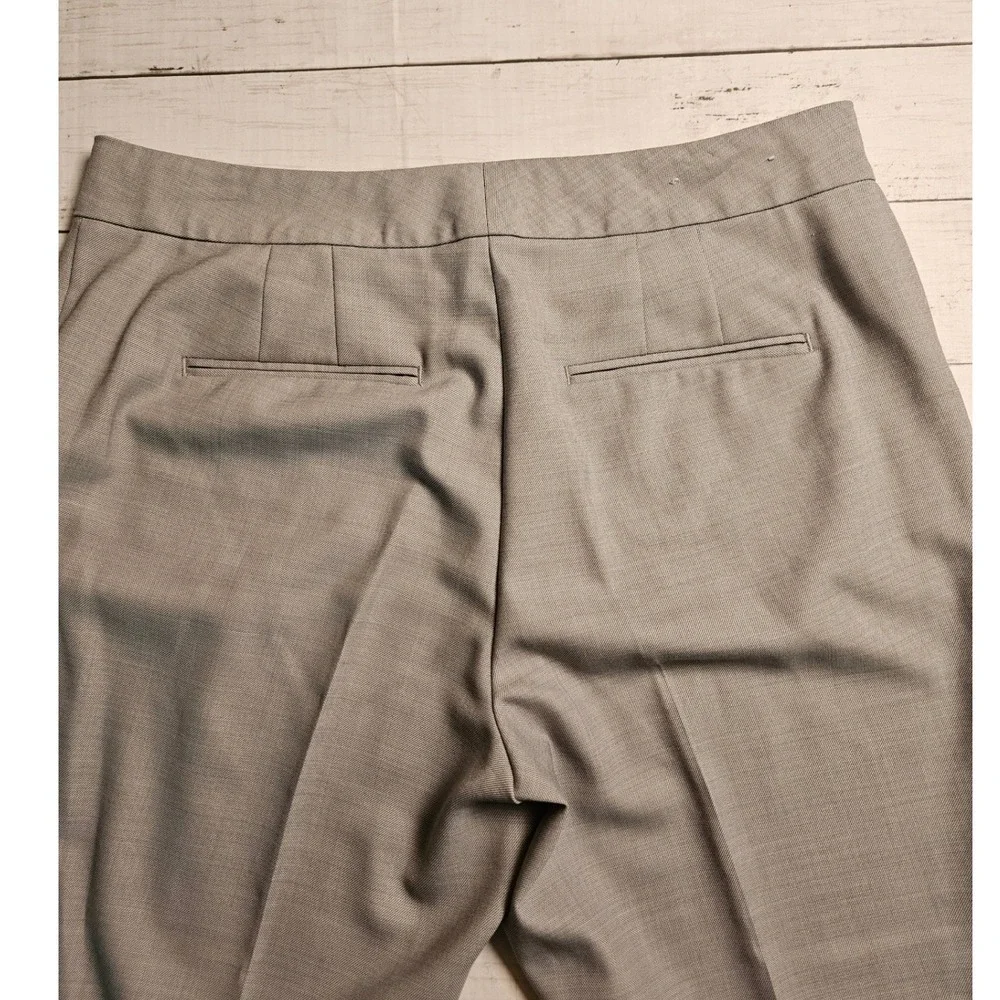 Ann Taylor Kate Fit Womens 8‎ Gray Wool Blend Straight Leg Dress Pants Career